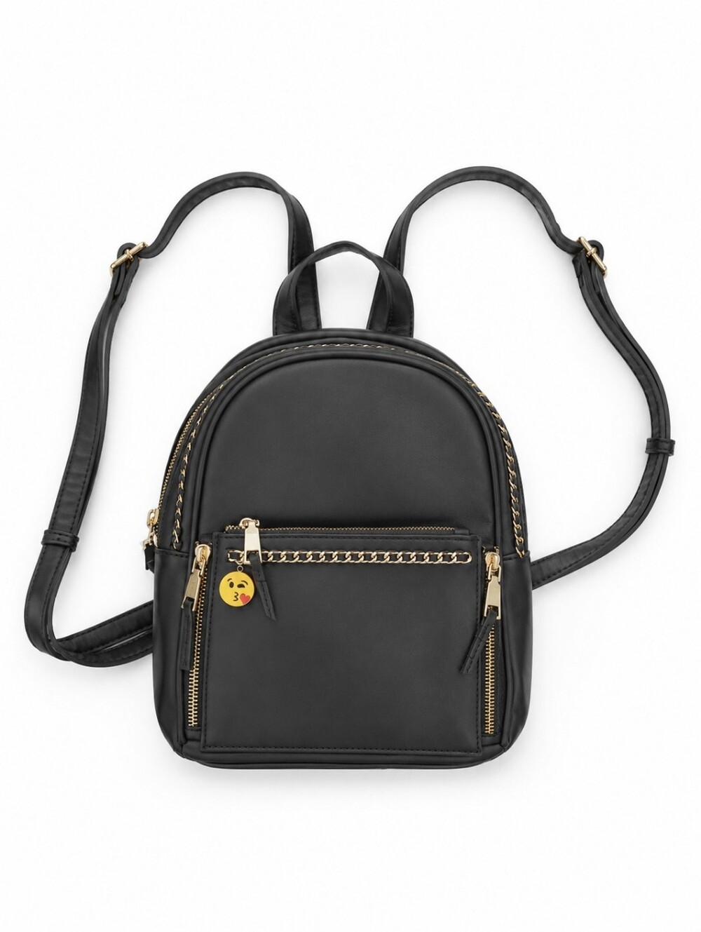 Madison West Gray Vegan Leather Mini Backpack